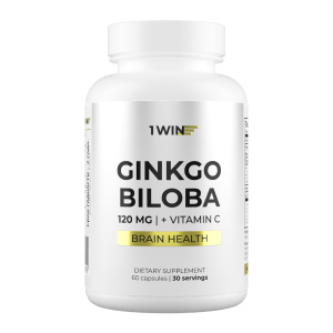 1WIN / Гинкго Билоба + Витамин С, 60 капсул