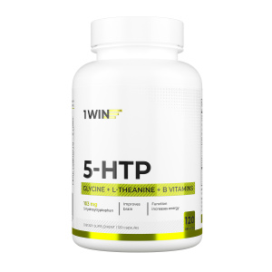 1WIN /  5-HTP с глицином, l-теанином и витаминами группы B, 120 капсул