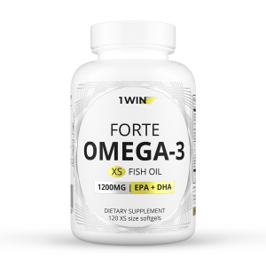1WIN / Omega-3 форте XS 1200 мг, 120 капсул 1WIN / Omega-3 форте XS 1200 мг, 120 капсул