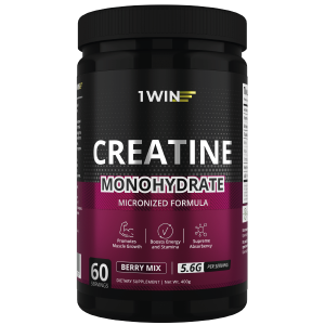 1WIN / Креатин моногидрат  Вкус Ягодный микс  60 порций, 400г
