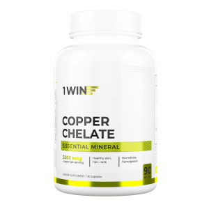 1WIN / Медь хелат, 90 капсул 1WIN / Медь хелат, 90 капсул