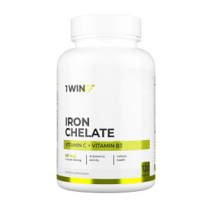 1WIN / Железо хелат, 120 капсул