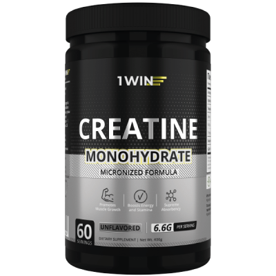 1WIN / Креатин моногидрат   Без вкуса   60 порций, 400г