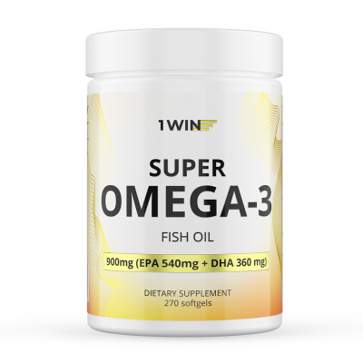 1WIN / Omega-3 900мг, 270 капсул