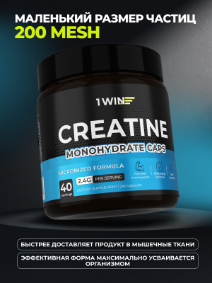 1WIN / Креатин Моногидрат, 240 капсул